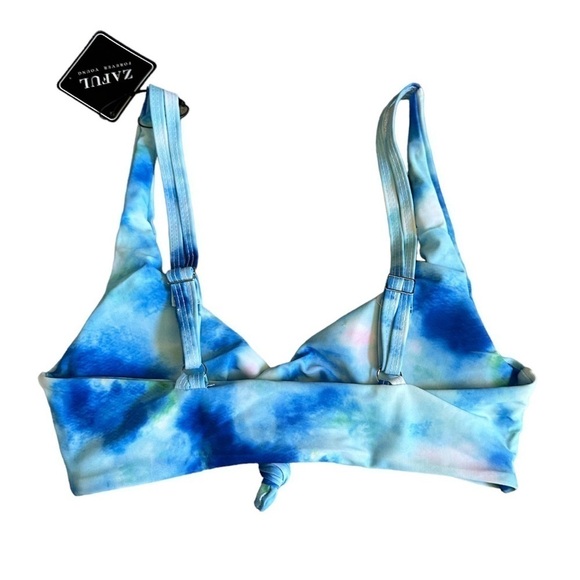 Zaful Blue Tie Dye Print Colorful Bikini Set Size 6 NWT - Picture 3 of 9